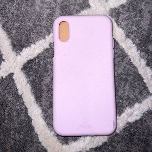 Pela phone case iphone X/XS pink with a small scuff from factory.